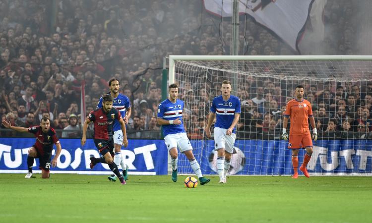 Derby, Sampdoria-Juve, fumogeni e tafferugli: 12 daspo Derby, Sampdoria-Juve, fumogeni e tafferugli: 12 daspo