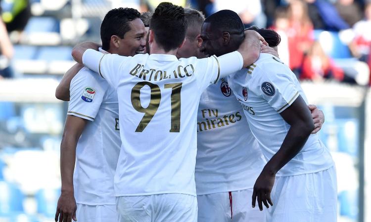 Sassuolo-Milan 0-1: Bacca su rigore tra le proteste