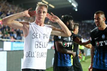 conti, atalanta, esulta, europa, milan, 2016/17