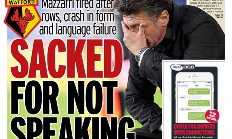 Un allenatore chiede: 'Caro Mazzarri, ma 'ndo vai se l'inglese non ce l'hai?'