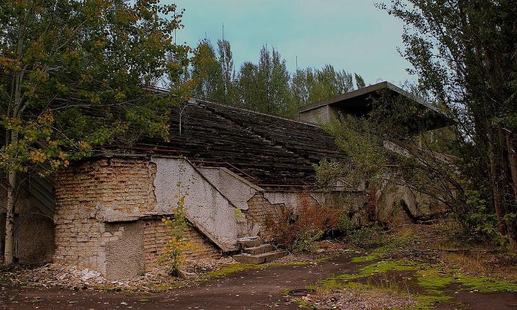 Lo stadio relitto a 2 passi da Chernobyl