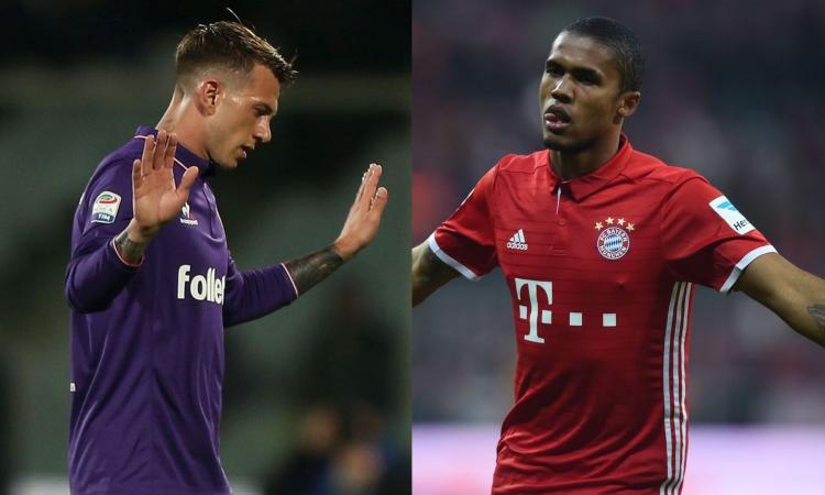 Juve doppio colpo sulle fasce Douglas Costa vicino fretta per Bernardeschi