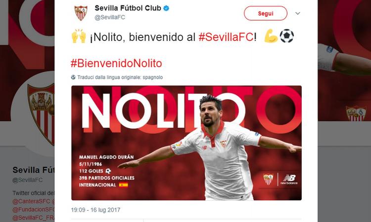 Siviglia, UFFICIALE: preso Nolito