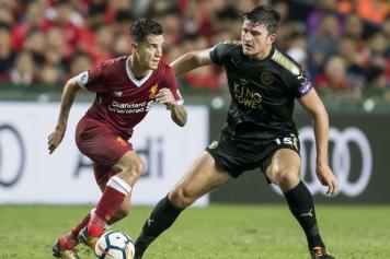 coutinho, liverpool, maguire, leicester, 2017/18