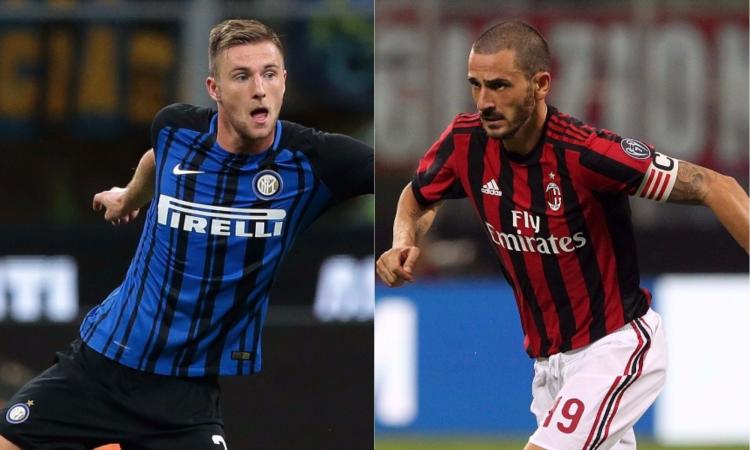Skriniar-Bonucci, l'azzardo e la garanzia: il derby Inter-Milan ...