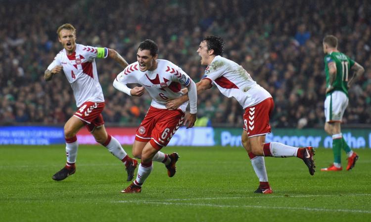 Irlanda-Danimarca 1-5: il tabellino