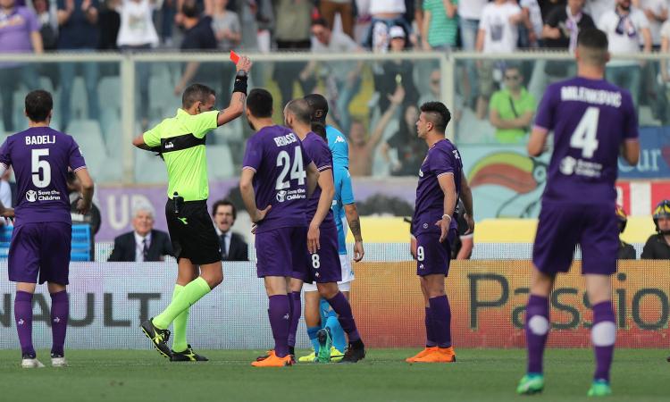 Risultati immagini per fiorentina napoli koulibaly rosso