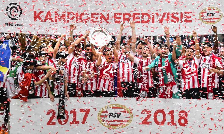 PSV campione d'Olanda per la 24esima volta: decisivo il 3-0 all'Ajax