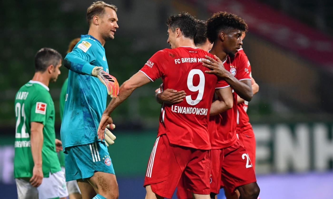 Bundesliga Bayern Al Werder Trionfo Ok Gladbach Hertha Ko Col