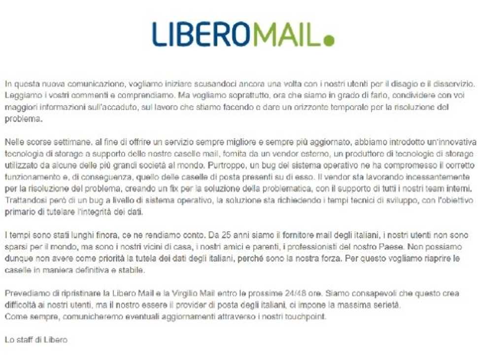 Posta Libero E Virgilio Non Funziona Ecco Perch E La Soluzione Ai