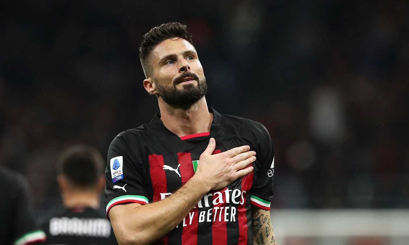 Milan La Tripletta Di Giroud Rompe Due Incantesimi E Lancia Un Segnale