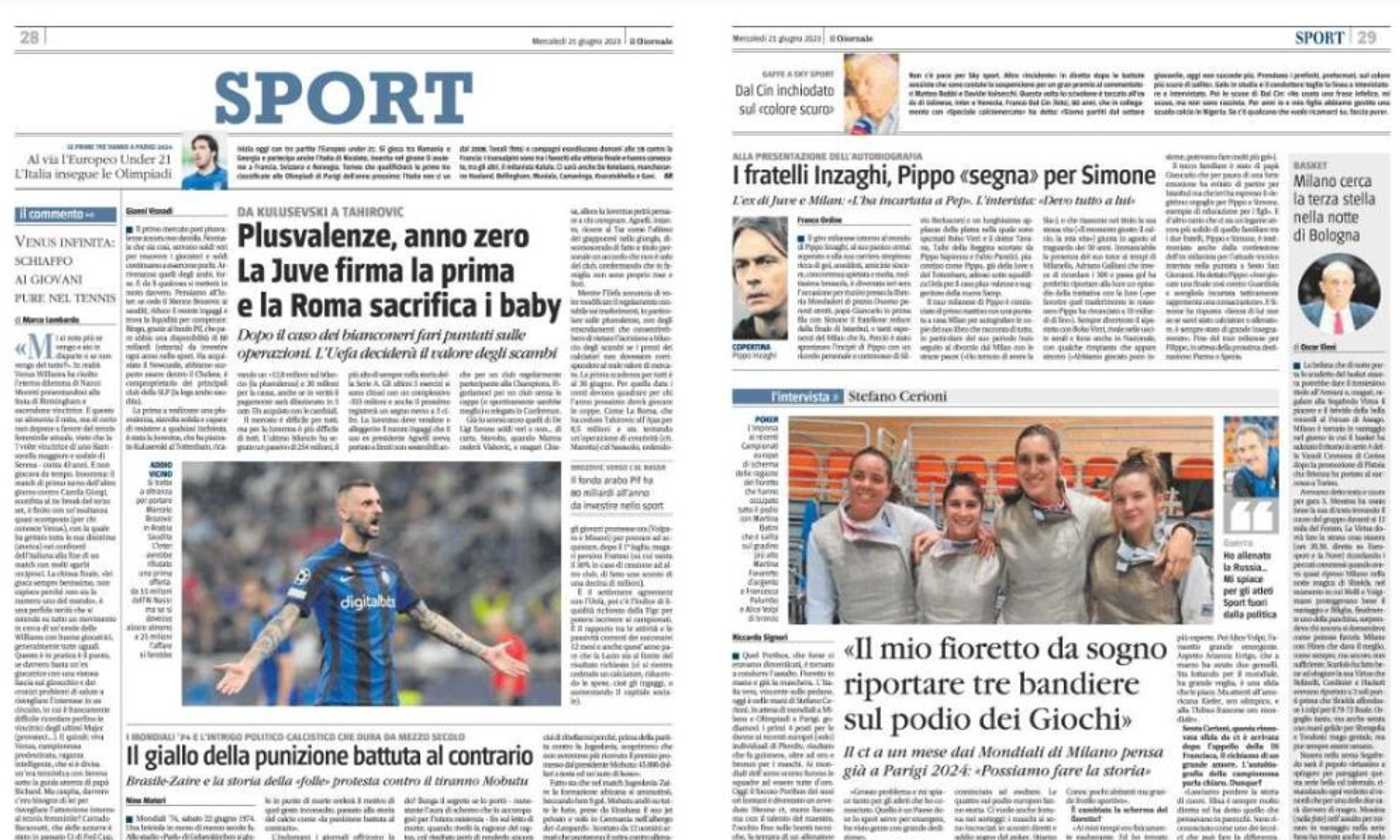 Prime Pagine Giugno Inter Onana Out E Vicario In Adl Osimhen