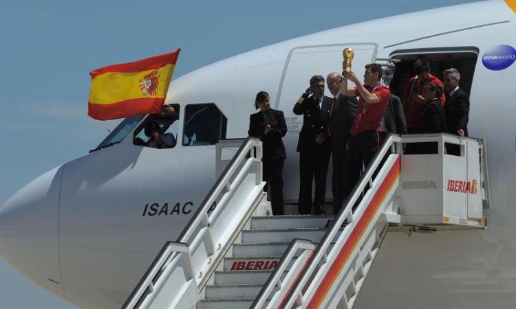 I campioni del Mondo sono arrivati a Madrid