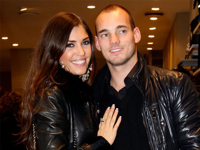 Sneijder si consola sposando la bella Yolanthe. Guarda le foto