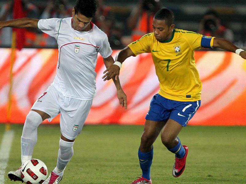 VIDEO Robinho a secco anche con l'Iran. Pato gol nel 3-0 verdeoro