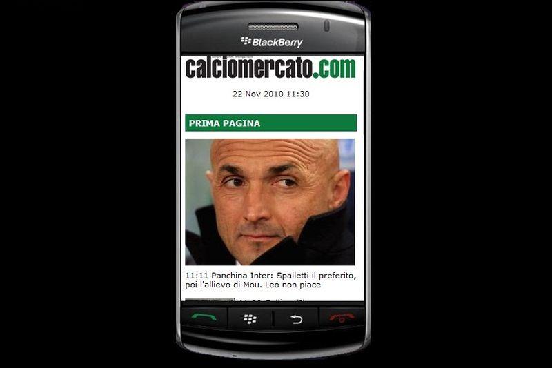 Ecco il nuovo Calciomercato.com per telefonino