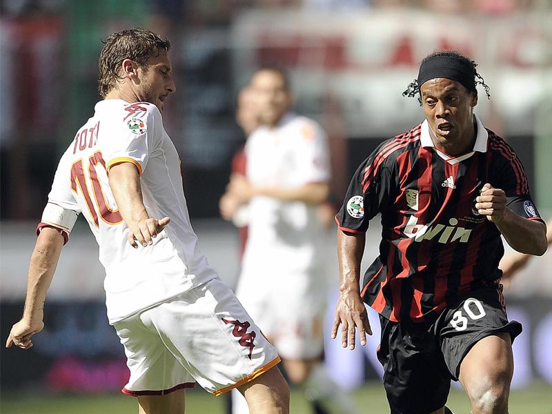 Milan-Roma: senza Totti e Ronaldinho...