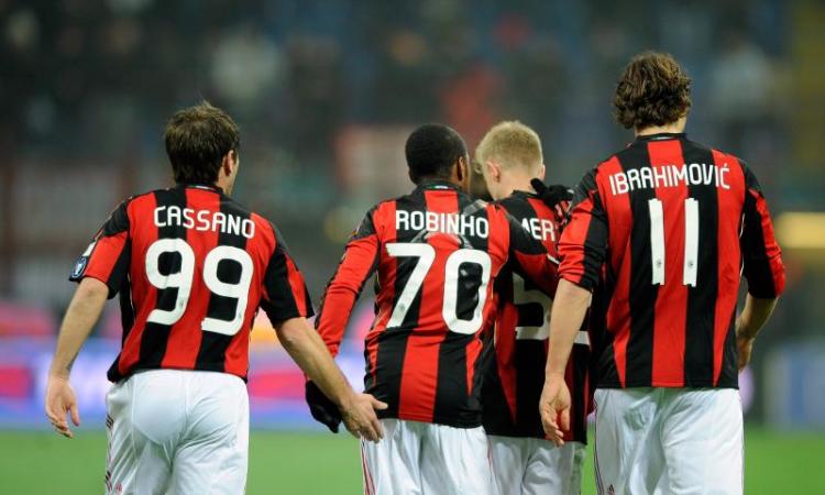 Coppa Italia: Milan-Bari 3-0, Ibra-Merkel-Robinho in gol. Pirlo va ko