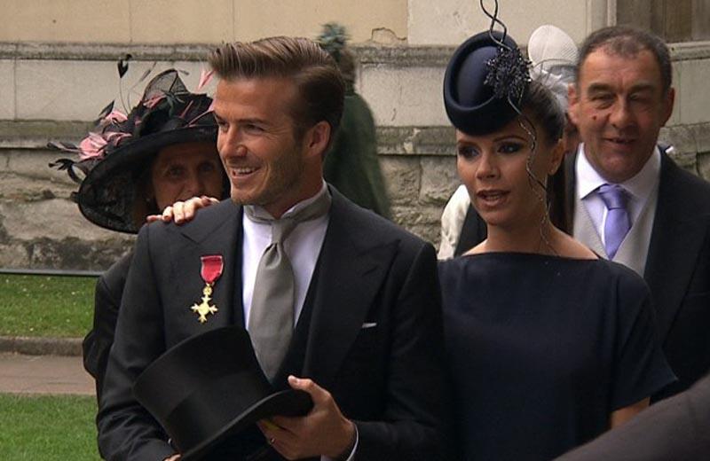 Beckham, nozze reali con gaffe. FOTOGALLERY