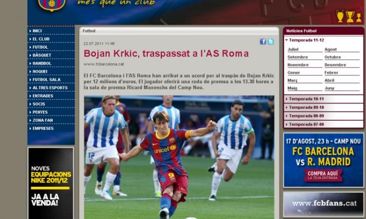 Bojan alla Roma: 'Non ho posto clausole'. VIDEO