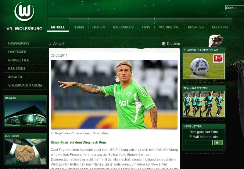 Wolfsburg: Kjaer firma per il Lille