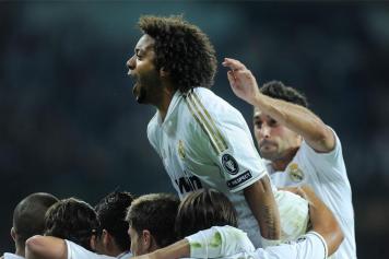 Marcelo esulta dopo un gol