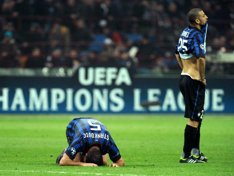 Champions: Brandao gela San Siro al 92', Inter fuori! Bayern 7-0, poker Gomez 