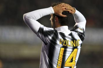 Mirko Vucinic attaccante montenegrino della Juventus