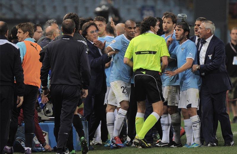 Lazio's Dressing Room has gone full Fight Club