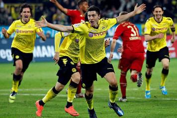 L\'esultanza di Lewandowski contro il Bayern - NyTimes.com