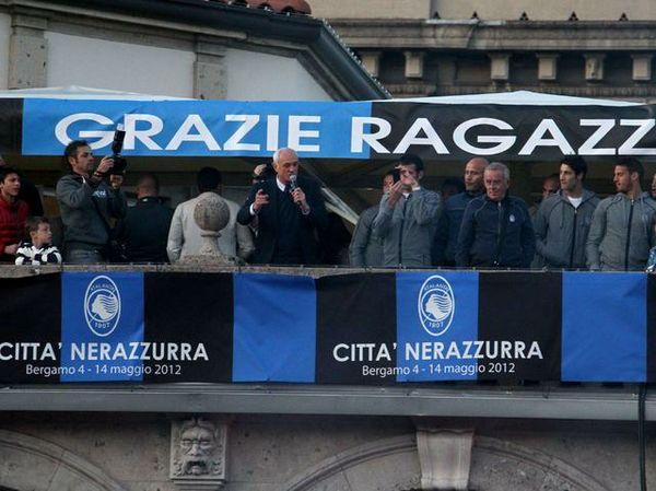 Atalanta, grande festa in piazza!