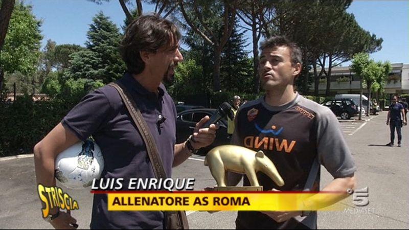 CALCIO ALLA TV. Tapiro d'oro a Luis Enrique: 'Totti? Chiedete a lui...'