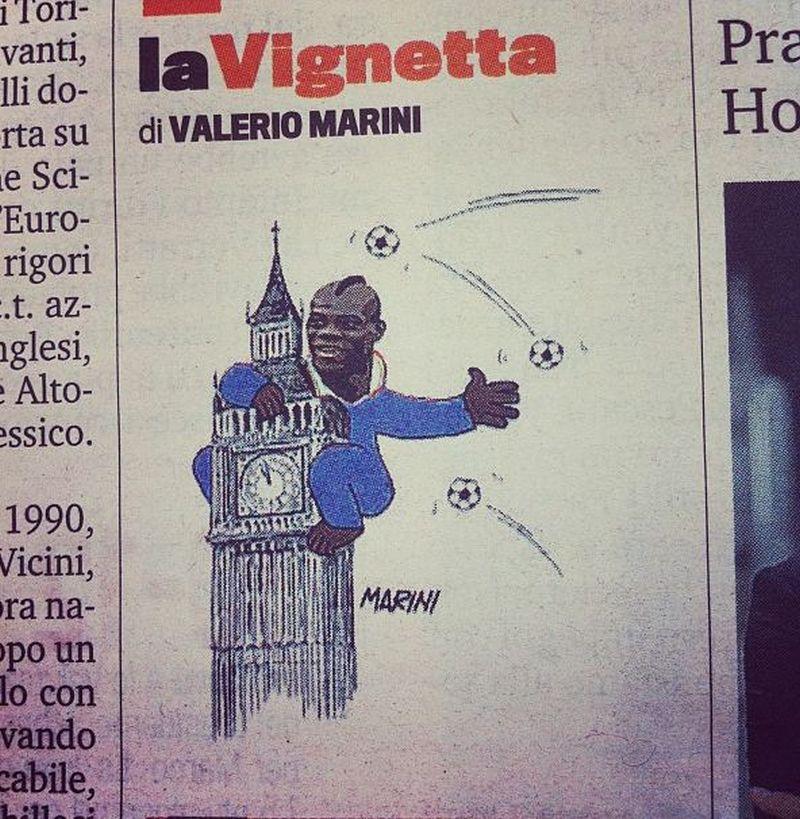 Balotelli come King Kong: Polemiche roventi sulla vignetta della Gazzetta 