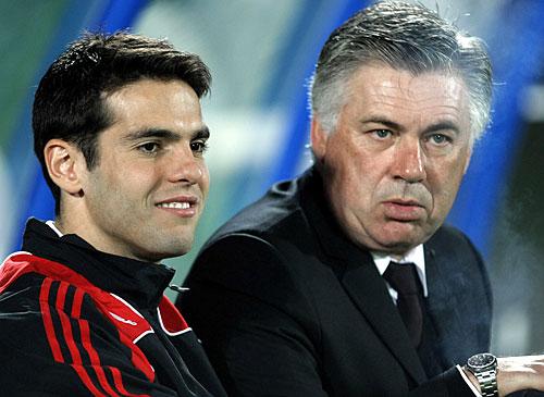 Milan-Kakà: tackle di Ancelotti! E Mou lo mette in vetrina per attirare offerte