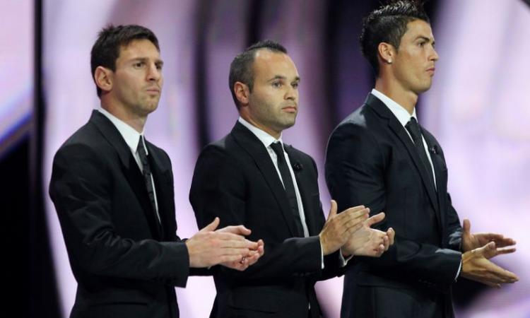 Pallone d'Oro: sarà sfida Ronaldo, Messi e Inesta. Pirlo fuori dalla finale VIDEO