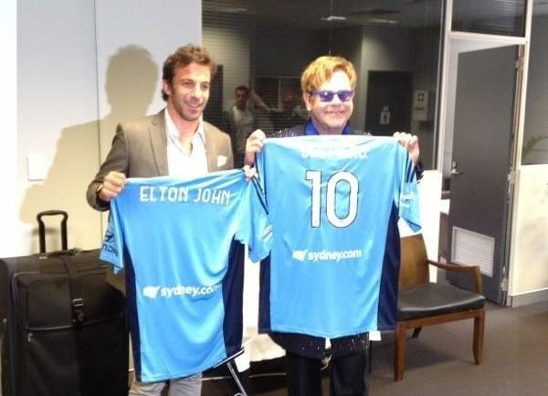 Del Piero mania: incontro fra due leggende, Alex e Sir Elton John!