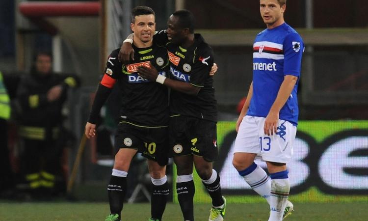Convocati Udinese: niente Samp per Domizzi e Piris