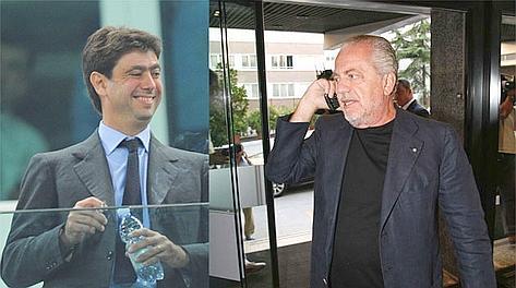 Napoli-Juventus è anche De Laurentiis contro Agnelli: sfida fra picconatori