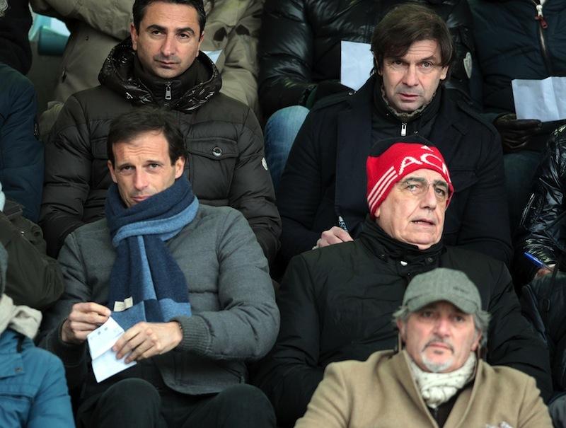 Fiorentina-Milan:| Galliani loda Montella e tiene Allegri