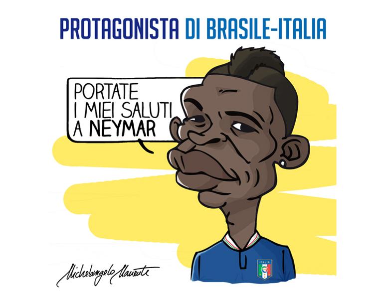 Grande Italia, pari in rimonta col Brasile: Balotelli, un gol fantastico!