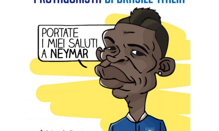 Grande Italia, pari in rimonta col Brasile: Balotelli, un gol fantastico!