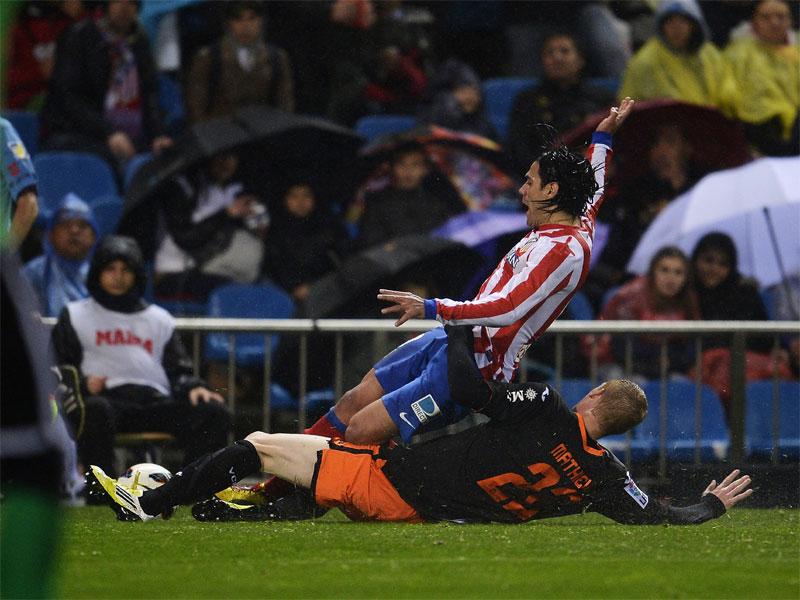 Liga: Atl.Madrid-Valencia 1-1, Falcao segna ma fallisce il sorpasso al Real