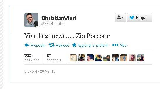 Vieri e la gnocca, passione infinita