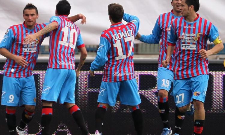Catania 6 bellissimo: Bergessio ne fa due