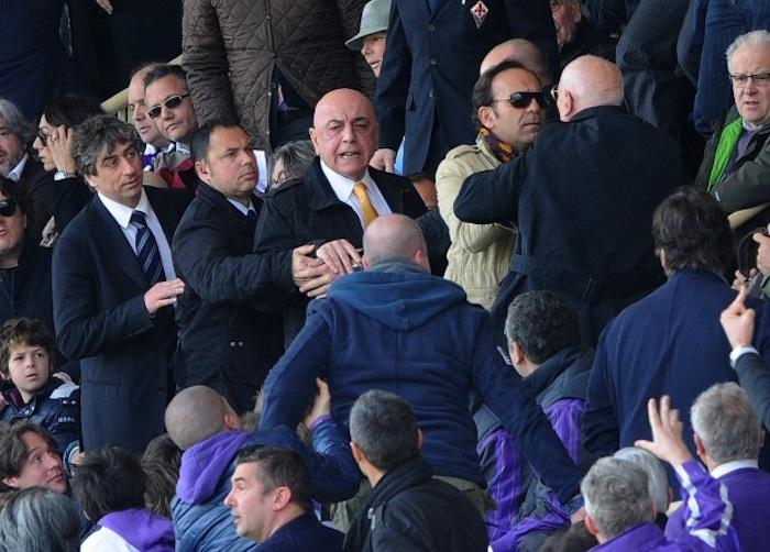 Tifosi 'minacciosi' verso Galliani: Fiorentina deferita