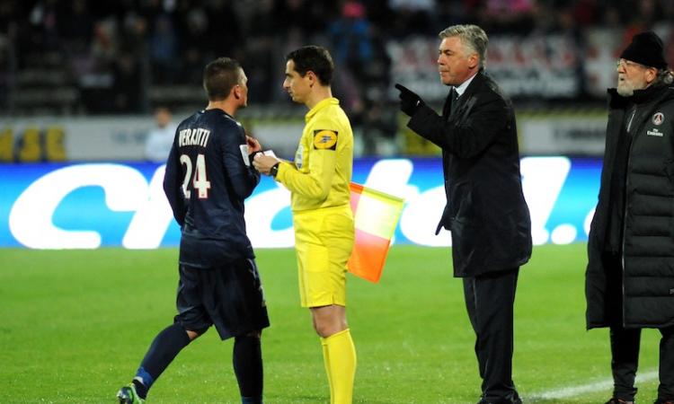 Ligue 1: Evian-Psg 0-1. Espulsi Verratti e Beckham!