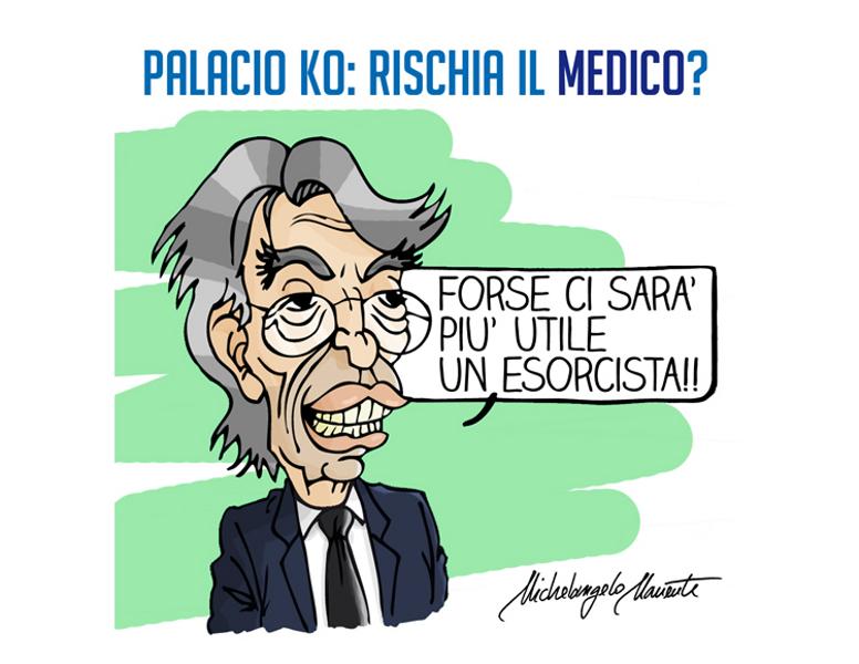 L'Inter perde Palacio: fuori un mese