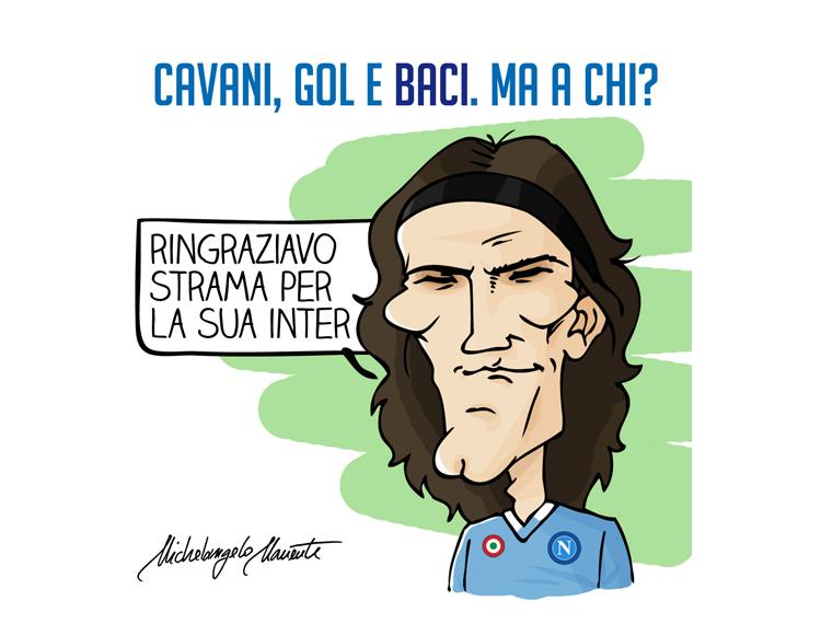 Napoli-Inter 3-1. La carica dei 101 di Cavani, una tripletta da Champions