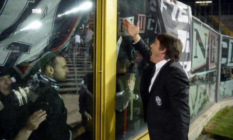 Atalanta-Juve 0-1: Matri gol. Lancio di oggetti, gara sospesa per 9': Conte, Marino e Denis placano i violenti