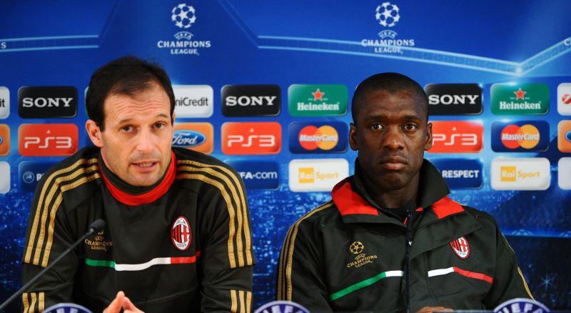 Seedorf: 'Milan modello Juve'. Allegri da Berlusconi, Gattuso al Palermo